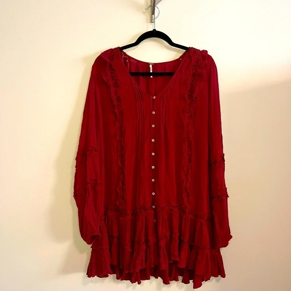 Free People Snow Angel Mini Dress